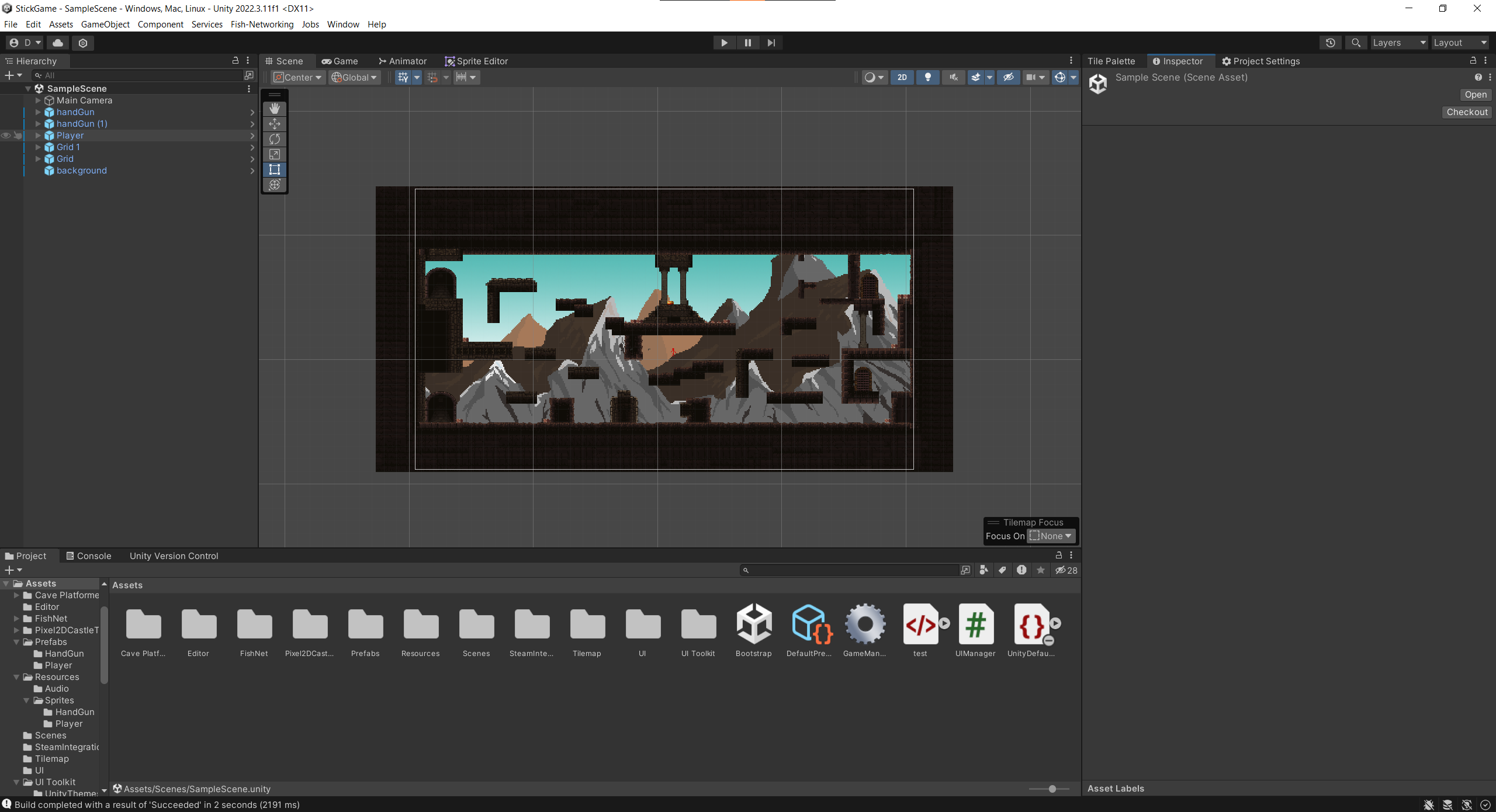 Screenshot Unity Editoru